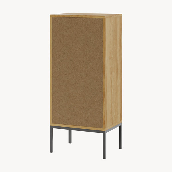 Badrumsskåp Marhasa 92x40x30 cm Eklook/Svart [en.casa]