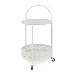 Serveringsvagn Jässaatka stål 76x40 cm grå [en.casa]
