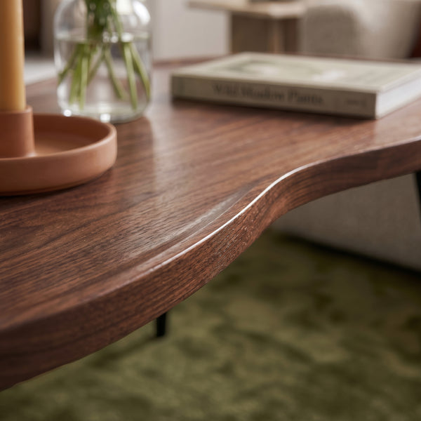 Soffbord Ken 100 x 60 x 47 cm valnötslook [en.casa]