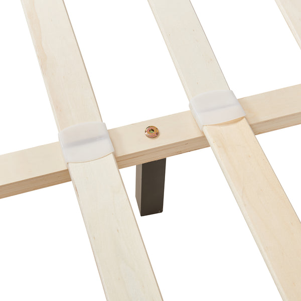 Dubbelsäng Falun konstläder 140 x 200 cm svart Corium® 