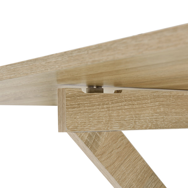 [en.casa]® Väggmonterat klaffbord-Sonoma ekfärgad-100x60x58cm