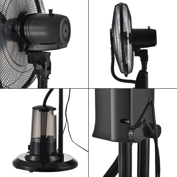 Dimfläkt 125x40x40cm 3 fläkthastigheter fuktfunktion med timer oscillerande funktion [in.tec]