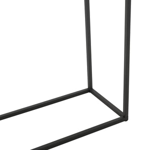 Växtställ Anderlues set om 2 med krukor metall [en.casa]