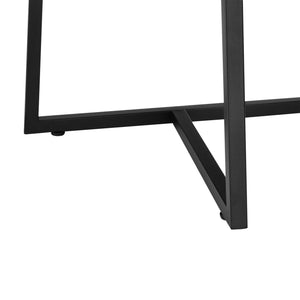 Soffbord Valdemarsvik 100x60x47cm svart ekfärg [en.casa]®
