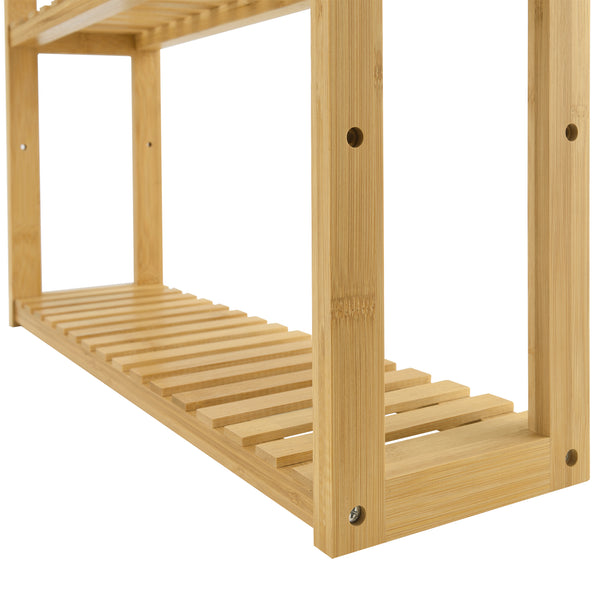 Hylla Örnsköldsvik 60x15x54cm bambu [en.casa]®