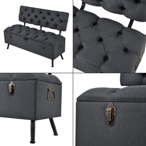 Sittbänk Malmöhus med förvaring 110x48x75cm [en.casa]