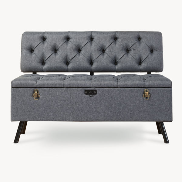 Sittbänk Malmöhus med förvaring 110x48x75cm [en.casa]