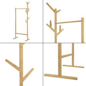 Klädställning Nordreisa 65x40x170cm bambu [en.casa]