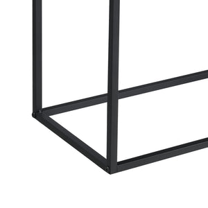 Avlastningsbord Motala metall svart 90x108,5x30cm [en.casa] 