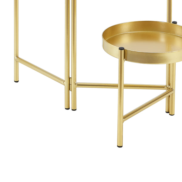 Piedestal Kallo 60x60x18 cm metall [en.casa] 