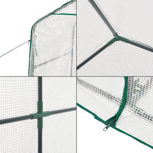 Växthus Oosterhout 120x186x190 cm [en.casa] 