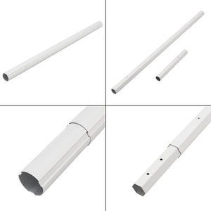 Pool roll-up Oliveti med skjutreglage aluminium [en.casa]
