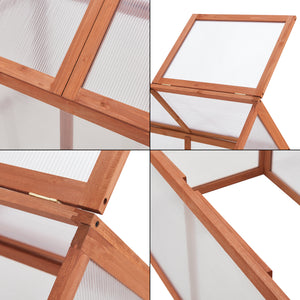 Drivhus Duiven miniväxthus 100x55 cm furu [casa.pro]