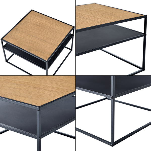 Soffbord Quinisut 40x55x55 cm metall [en.casa]