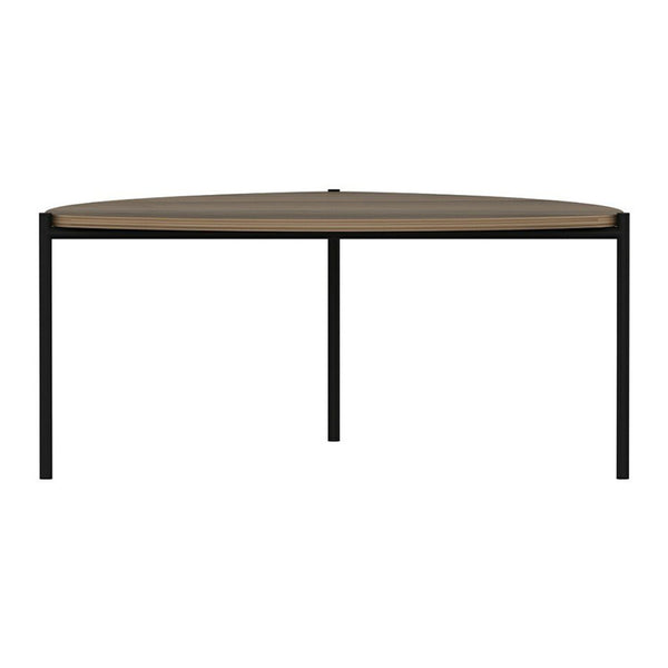 Gladsaxe soffbord 40x90x89 cm valnötslook / svart [en.casa]