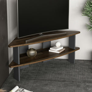 TV-bord Fredensborg 45x116x40 cm Återvunnet trä-look / Antracit [en.casa]