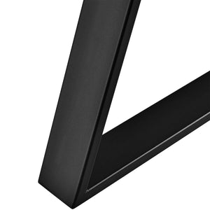 Lyngby bordsstativ set om 2 stål 72x55cm svart [en.casa]