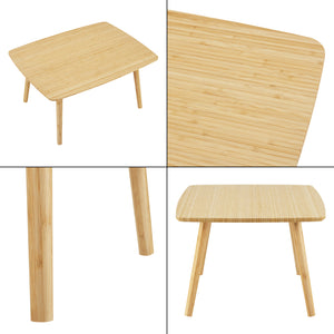 Soffbord Nurmijärvi 40x80x60 cm bambu [en.casa]