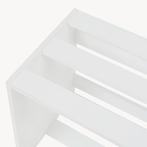 Sidobord Rønde 43x64x33 cm vit [en.casa]