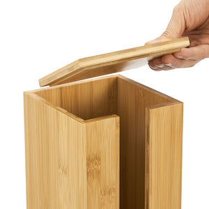 Skåp till toalettpapper Storuman 42x13,5x13,5 cm bambu [en.casa]