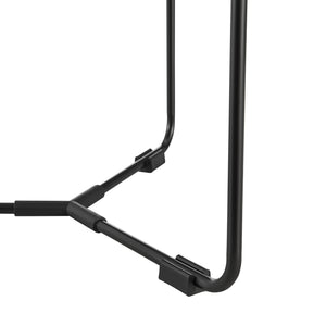 Sidobord Böhen 42xØ39,5 cm stål valnötsfärg [en.casa]
