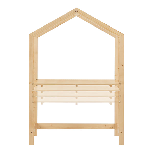 Skrivbord Suså för barn med justerbar bordsskiva 160x110x50 cm furu [en.casa]