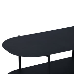 Soffbord Enebakk 112x62x40,5 cm stål svart matt [en.casa]