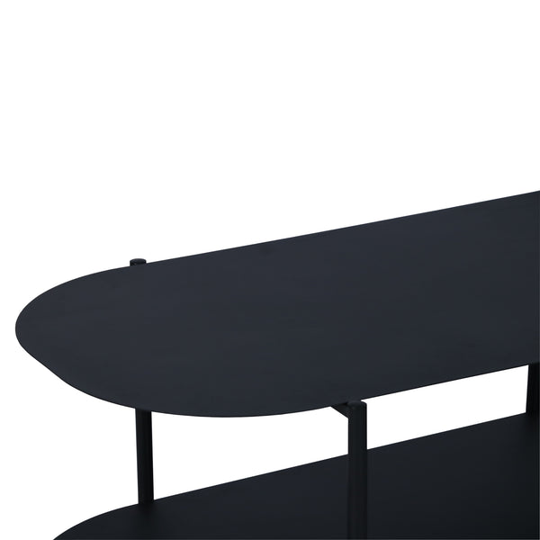 Soffbord Enebakk 112x62x40,5 cm stål svart matt [en.casa]