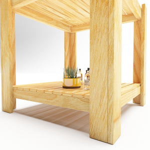 Soffbord Malax 54x54x45 cm furu [en.casa] 