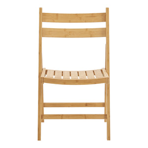 Fällbar stol Gran av bambu, set om 2 [en.casa]