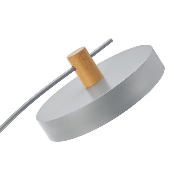 Golvlampa Stafford 159x75x35 cm metall grå [lux.pro]