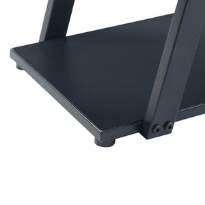 Stående hylla Rollag 72x40x25cm metall svart [en.casa]
