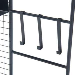 Vägggaller Westre 70x60x11cm metall svart [en.casa]