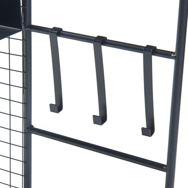 Vägggaller Westre 70x60x11cm metall svart [en.casa]