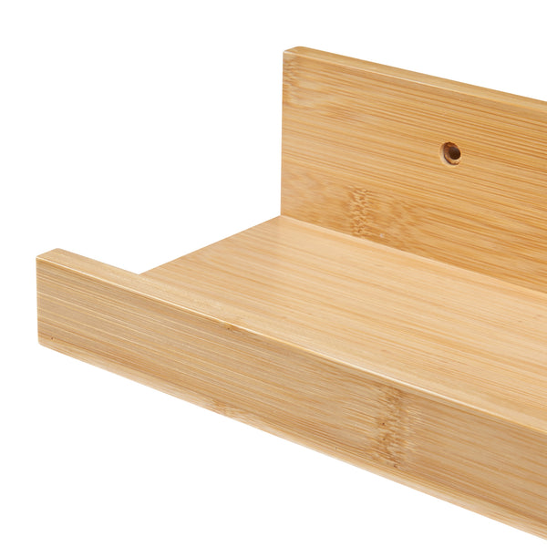 Vägghylla set Gildeskål set om 3 40x13x7cm bambu [en.casa]