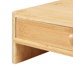 Monitorstativ Hallstahammar 56x18x9,5 cm bambu [en.casa]