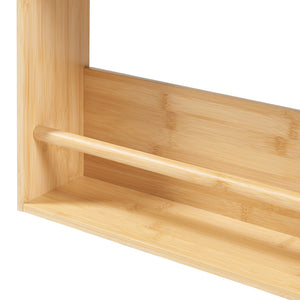 Vägghylla Hareid 80x60x12cm bambu [en.casa]