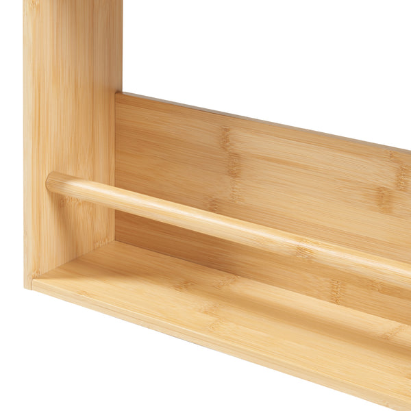 Vägghylla Hareid 80x60x12cm bambu [en.casa]