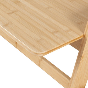 Skrivbord Härryda 107x47x81 cm bambu [en.casa]