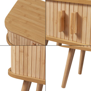 Sidobord Nordkapp 48x30x45 cm bambu [en.casa] 