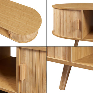 Soffbord Nordkapp 120x55x40 cm bambu [en.casa] 