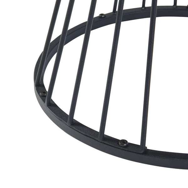 Sidobord Fossbergom svart/ek-look [en.casa]