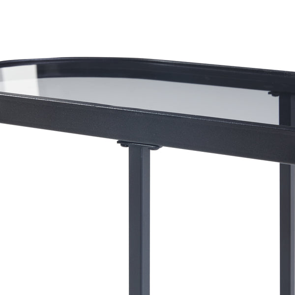 Sidobord Luleå 55x27,5x45 cm metall [en.casa]