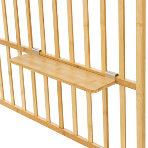 Vägghylla Røst 120x80x13cm Bambus [en.casa]