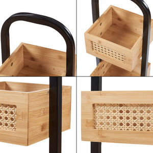 Badrumshylla Tervola 73x23x18,5 cm bambu [en.casa] 