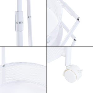 Vagn Sørreisa med 4 våningar 123xØ37,5cm Vit [en.casa]