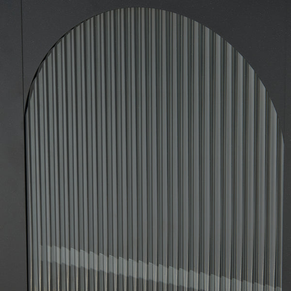 Sängbord Karlskrona 101,5x42,5x40 cm stål svart [en.casa] 