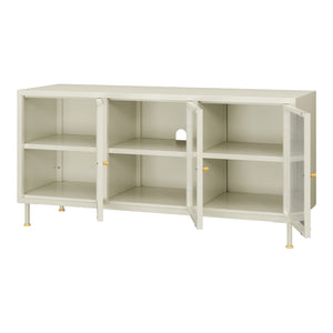 Tv-bord Lindau 120x40x59 cm creme [en.casa]