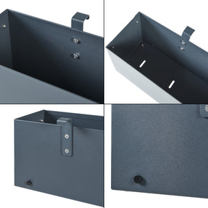 Blomlåda Achtkarspelen 50x12x15cm Antracit [en.casa]