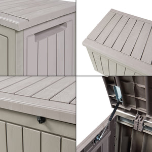 Förvaringsbox Filetto 124x52,5x57 cm Beige [casa.pro]